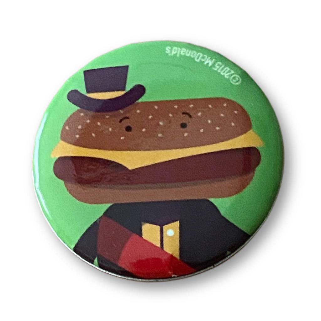 Mcdonald’s Pin Mayor Mccheese Colorful Pop Art Icons 1.25” Pinback Button